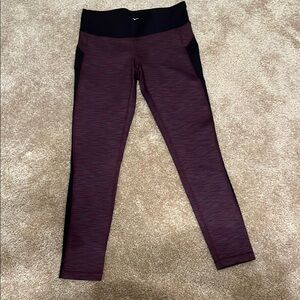 Purple and Black Leggings